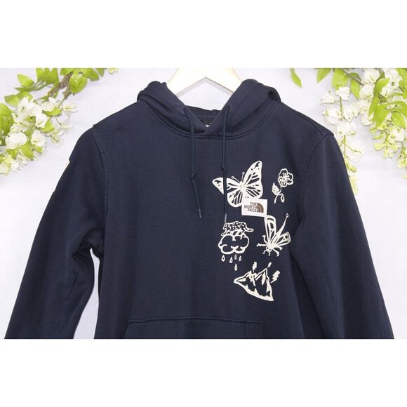 The North Face Women's Himalayan Bottle Source Hoodie Navy Sweatshirt Sz S - Picture 3 of 8
